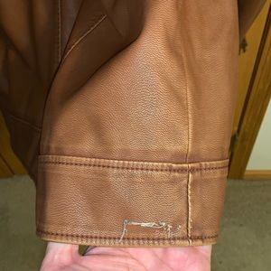 Black Rivet fux leather coat